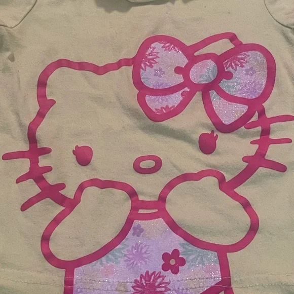 Hello Kitty Girls Yellow/Green Shirt 24 Months - Picture 3 of 8